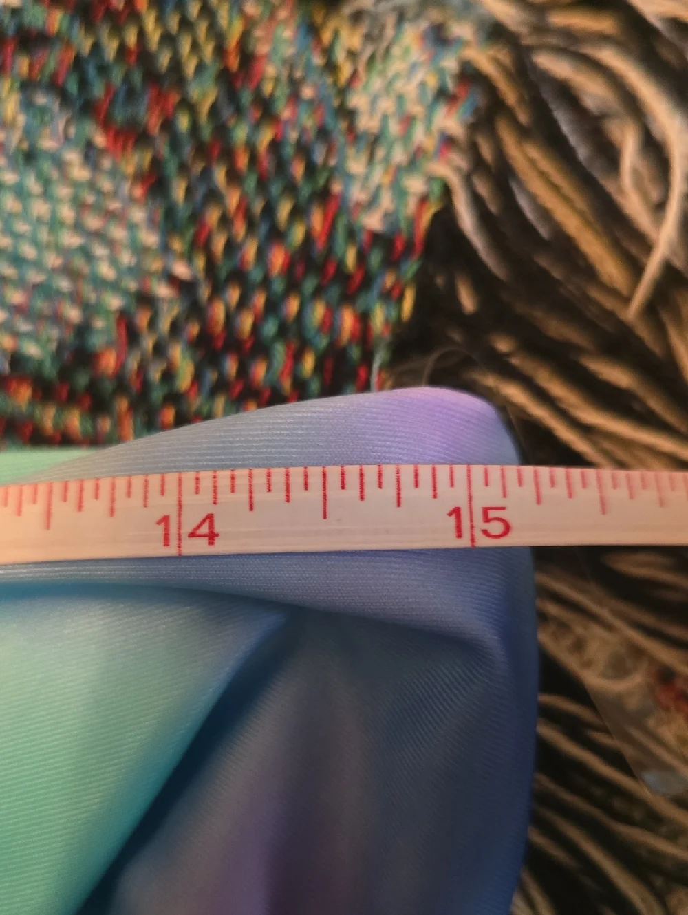 New Thereabouts Girls Size 18 1/2 Blue Green Tie Dye‎ One Piece Bathing Swimsuit